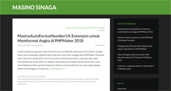 Desktop Screenshot of masinosinaga.com